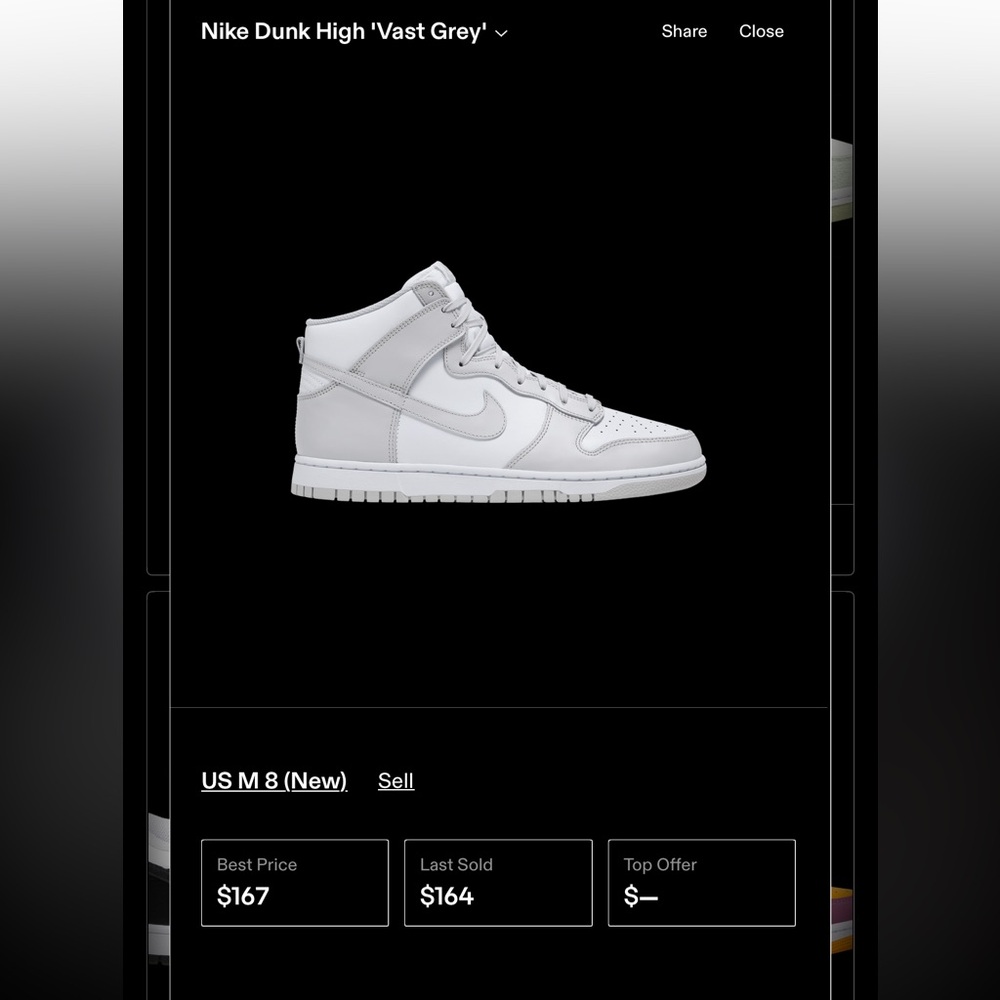 Nike Dunk High “Vast Grey”